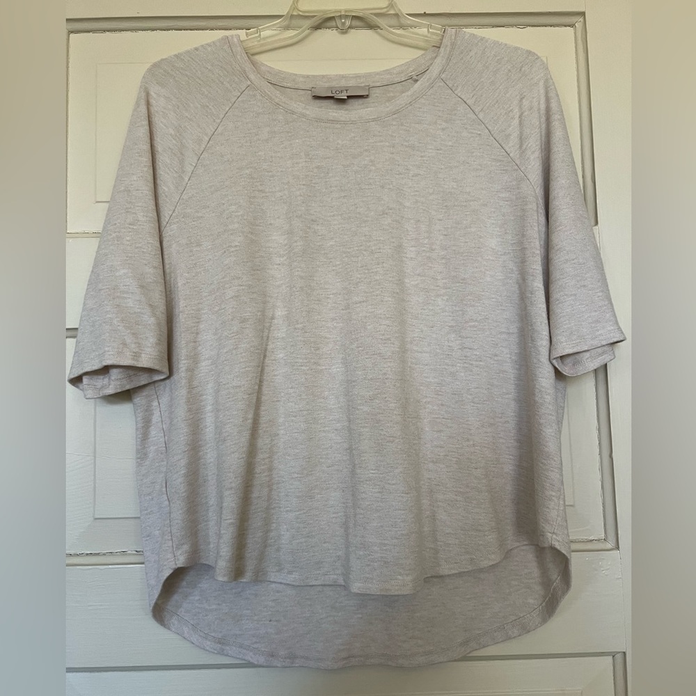 LOFT Knit Top Cream Size XL